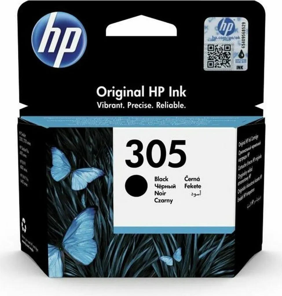 HP 305 Nero Originale | Cartuccia 3YM61AE per Stampanti HP DeskJet Envy