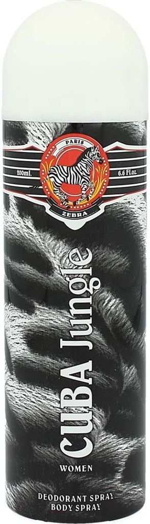 Cuba Jungle Zebra Deodorant Spray for Women 2.5 Oz