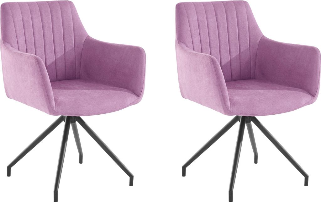 Dagmar | Esszimmerstuhl 2 PK Lila
