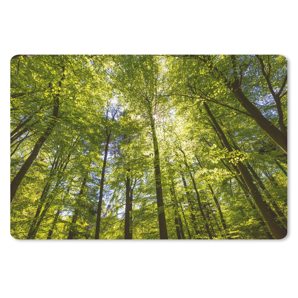 MuchoWow Mauspad Mousepad Wald - Sommer - Laub 27x18 cm - Mousepads - Maus Mat - Pad - Mausunterlage - Büroartikel - Desk Matten