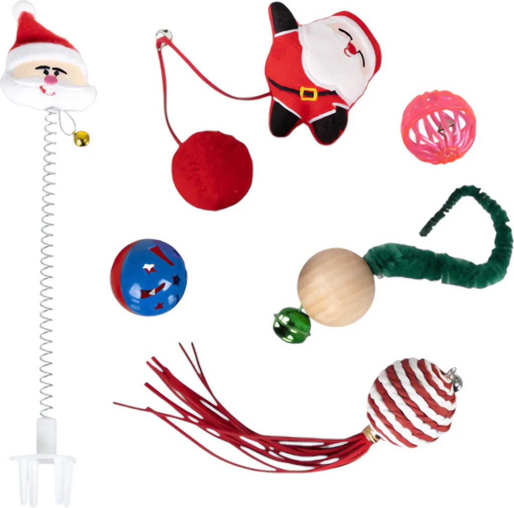 Set Regalo Natale per Gatti Purlov 26380 | 6 Giochi Interattivi