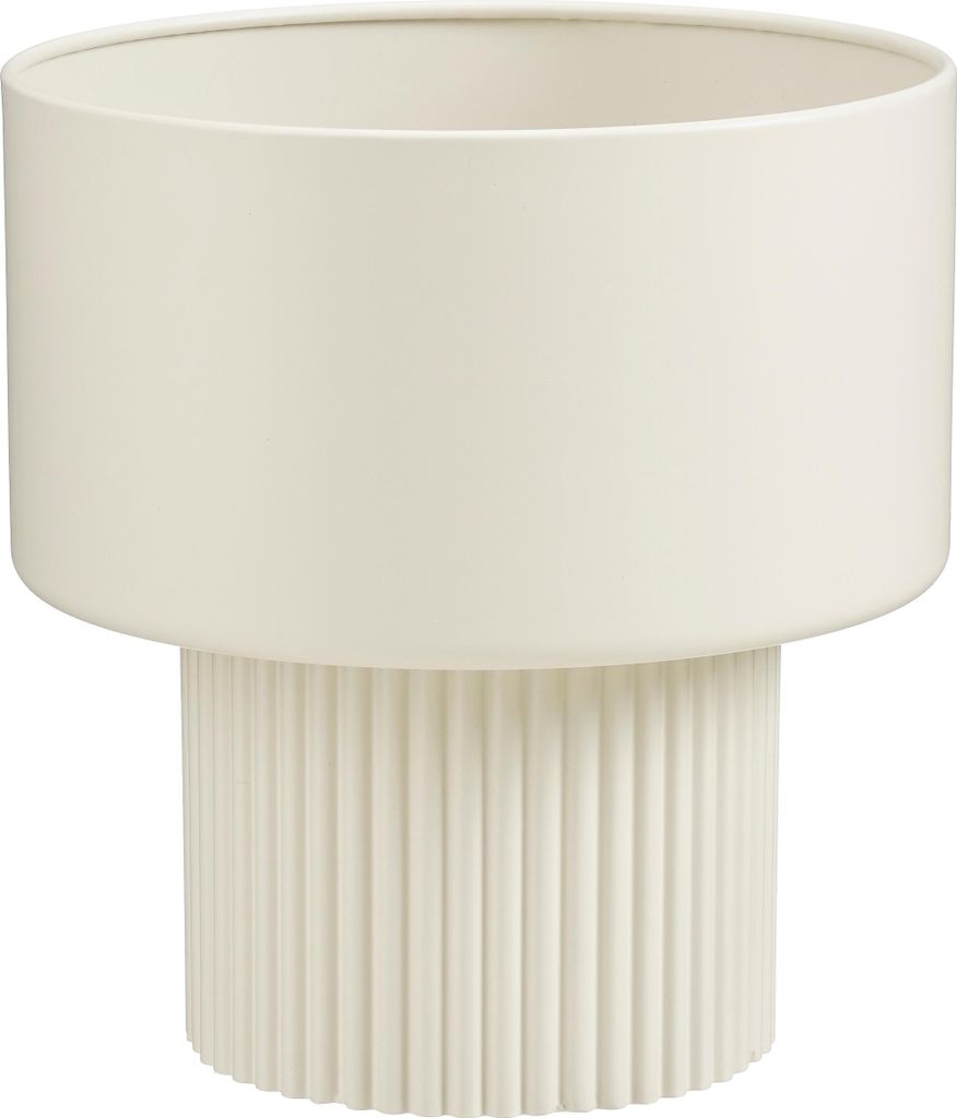 Mica Decorations Lux Blumentopf – Pflanzentopf für Blumen und Zimmerpflanzen – Für den Innenbereich – H33 x Ø31,5 cm – Eisen – Offwhite