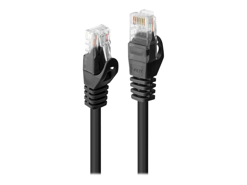 LINDY Patchkabel Cat6 U/UTP Basic schwarz 0,30m - 2