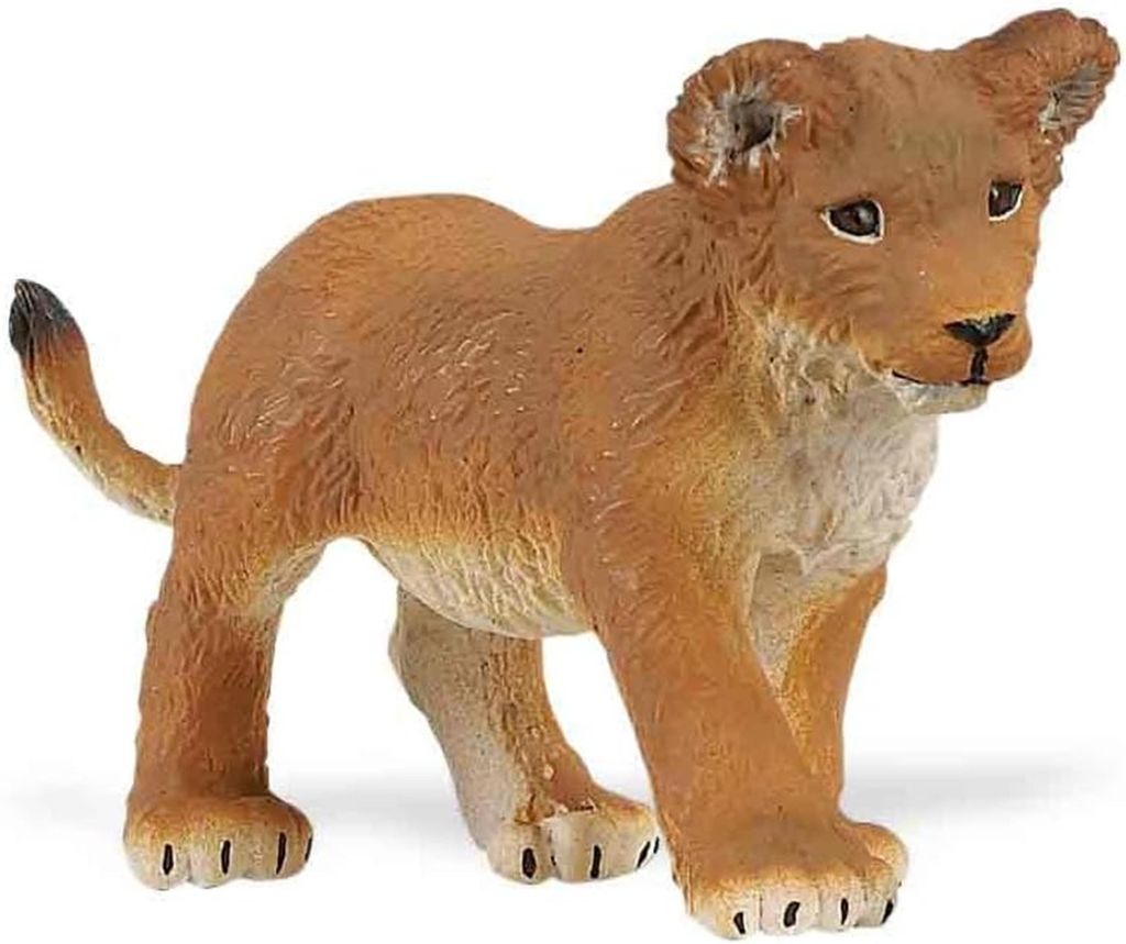 Safari - 223129 - Angolisches Löwen Junges, Kunststoff, 8,5cm x 4,5cm