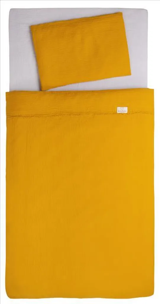 Literie 100x135 Muslin Mustard 3 pièces : fini la transpiration nocturne