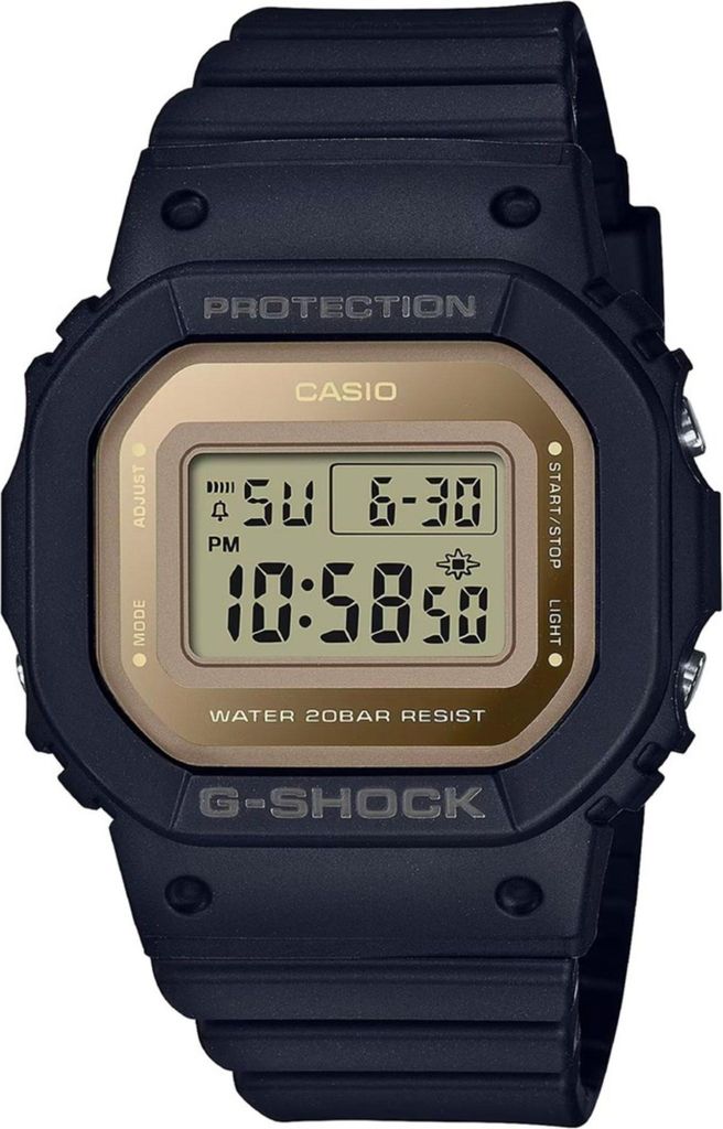 Casio GMD-S5600-1ER G-Shock Uhr Schwarz Gold