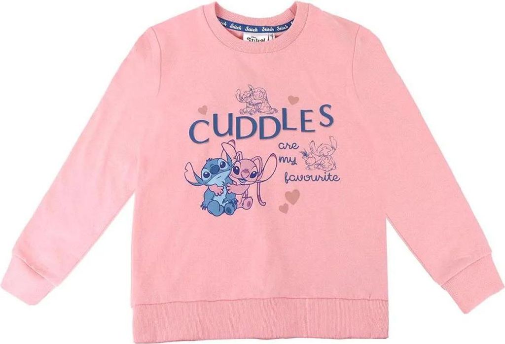 Cerda Group Stitch Sweatshirt Rosa 10 Years Jungen,Mädchen Rosa 10 Years