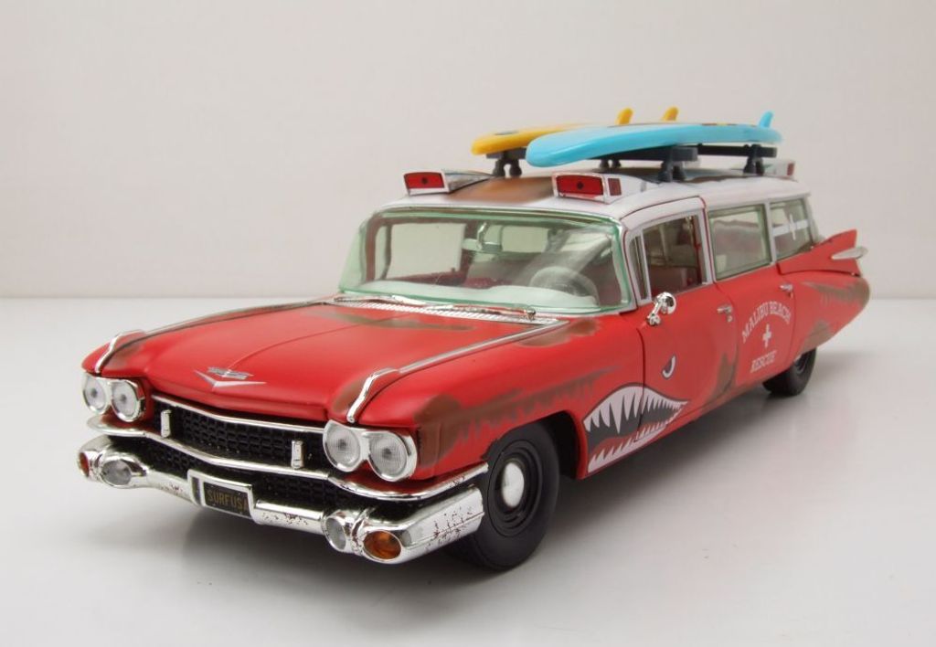 Auto World AW312 Cadillac Eldorado Ambulance Surf Shark Produktbild 
