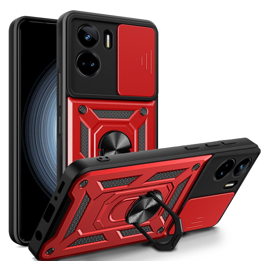 Outdoor Panzer Hülle Honor 90 Lite Handyhülle mit Slide Kameraschutz Ringhalter Rot