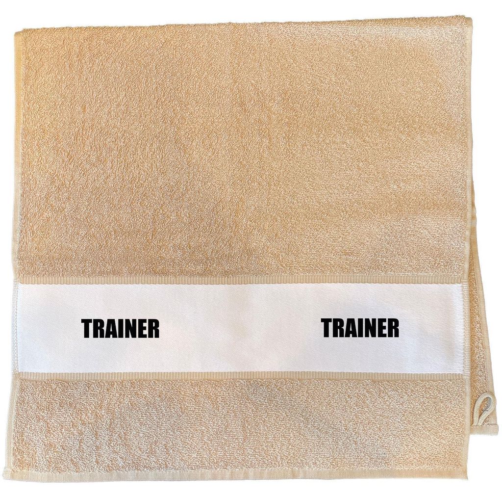 Huuraa Handtuch Trainer Training 50x100cm Sand Baumwolle Handtuch Geschenkidee