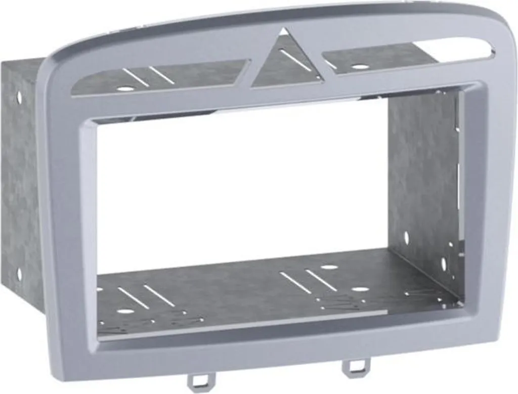 Façade 2-DIN Gris Chaud pour Peugeot 308 2009+ : Plus d'autoradio d'origine