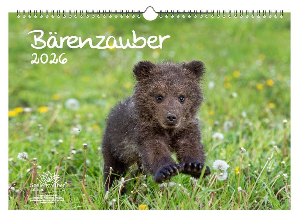 Bärenzauber DIN A3 Kalender für 2026 Bären - Seelenzauber Produktbild 