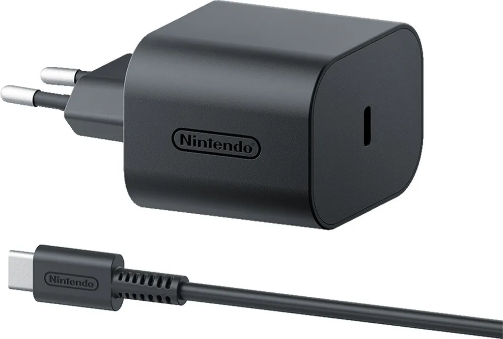 Chargeur Nintendo Switch 2 avec câble 1,5m - Bloc alimentation 20V CA