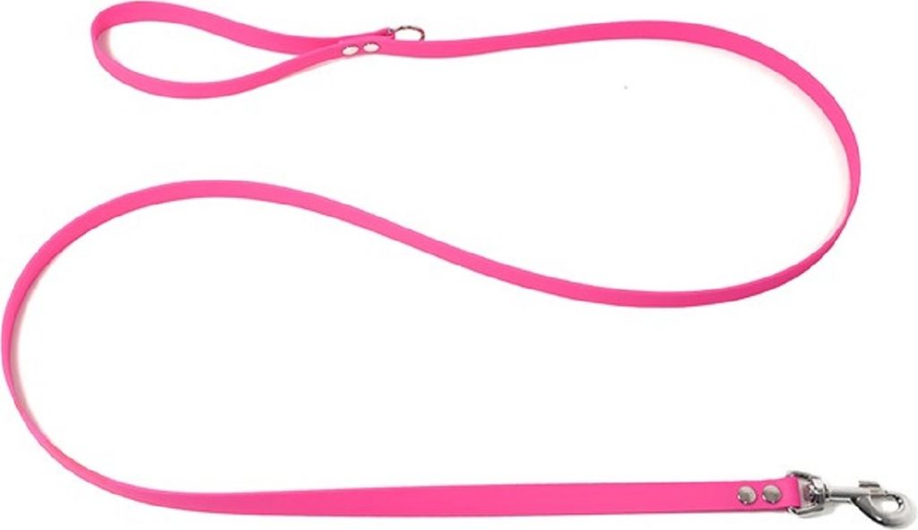Mystique Biothane Leine 19mm neon pink 1,2m mit HS