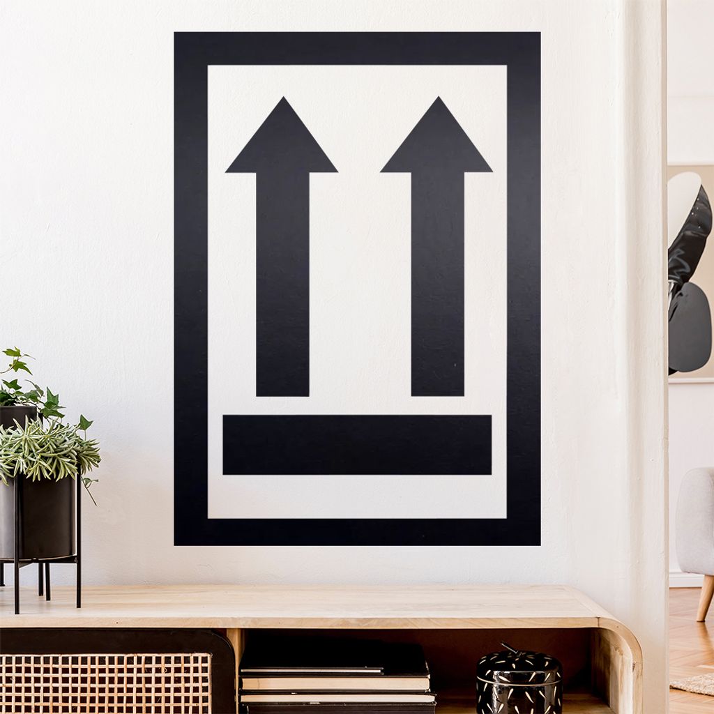 Nicht stürzen - Oben Wandtattoo Wandaufkleber Wall Sticker - Dekoration, Küche, Wohnzimmer, Schlafzimmer, Badezimmer