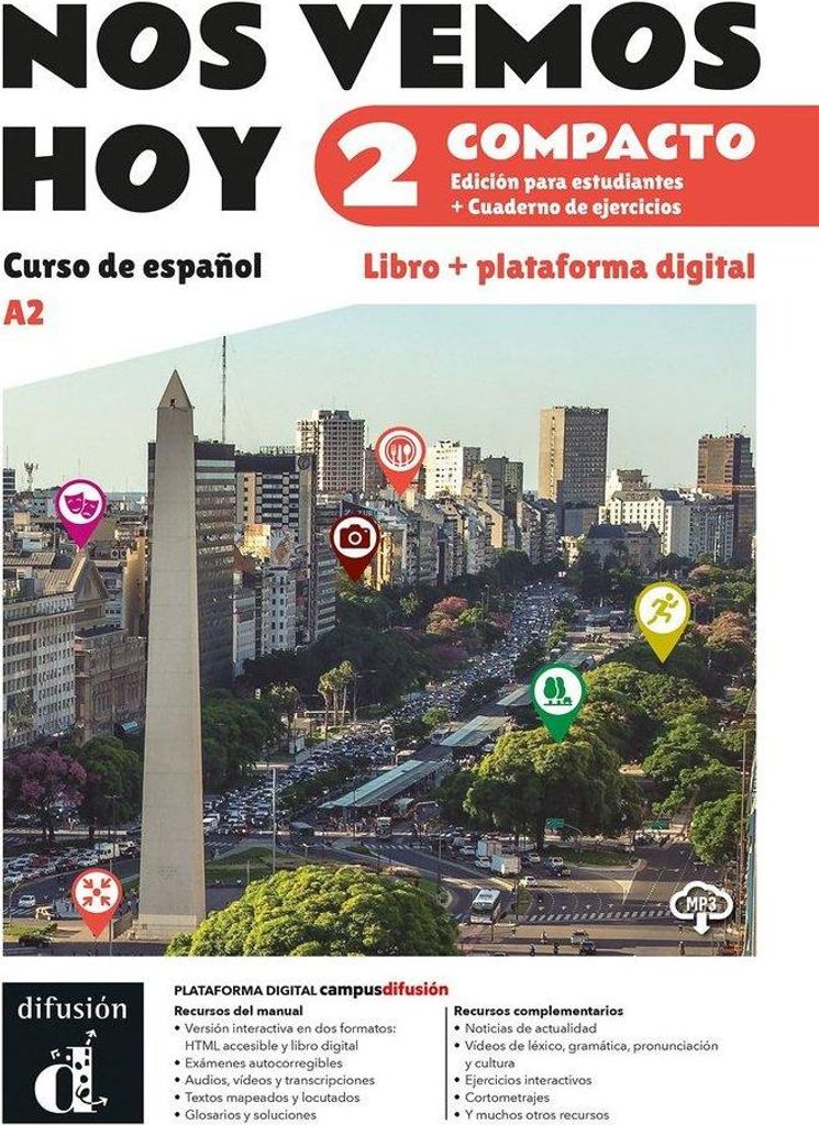 Nos vemos hoy 2 Compacto Ed. hibrida estudiantes + cuaderno de ejercicios
