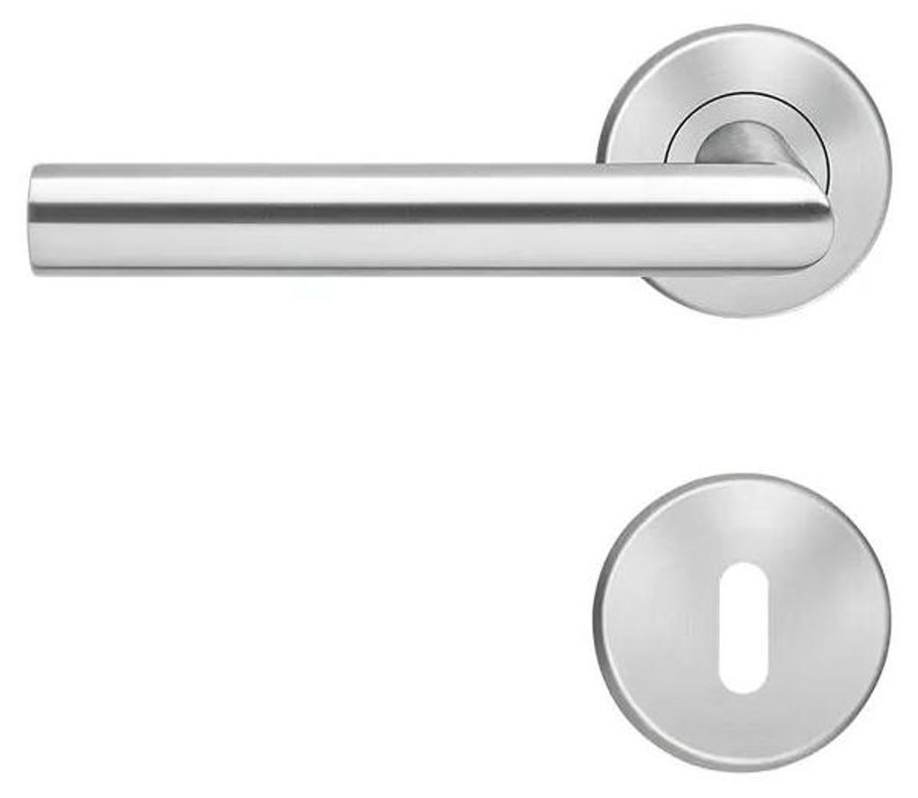 Türenset CPL Premium Weißlack RAL 9016 mit Lichtausschnitt - Türblatt, Zarge, Drückergarnitur