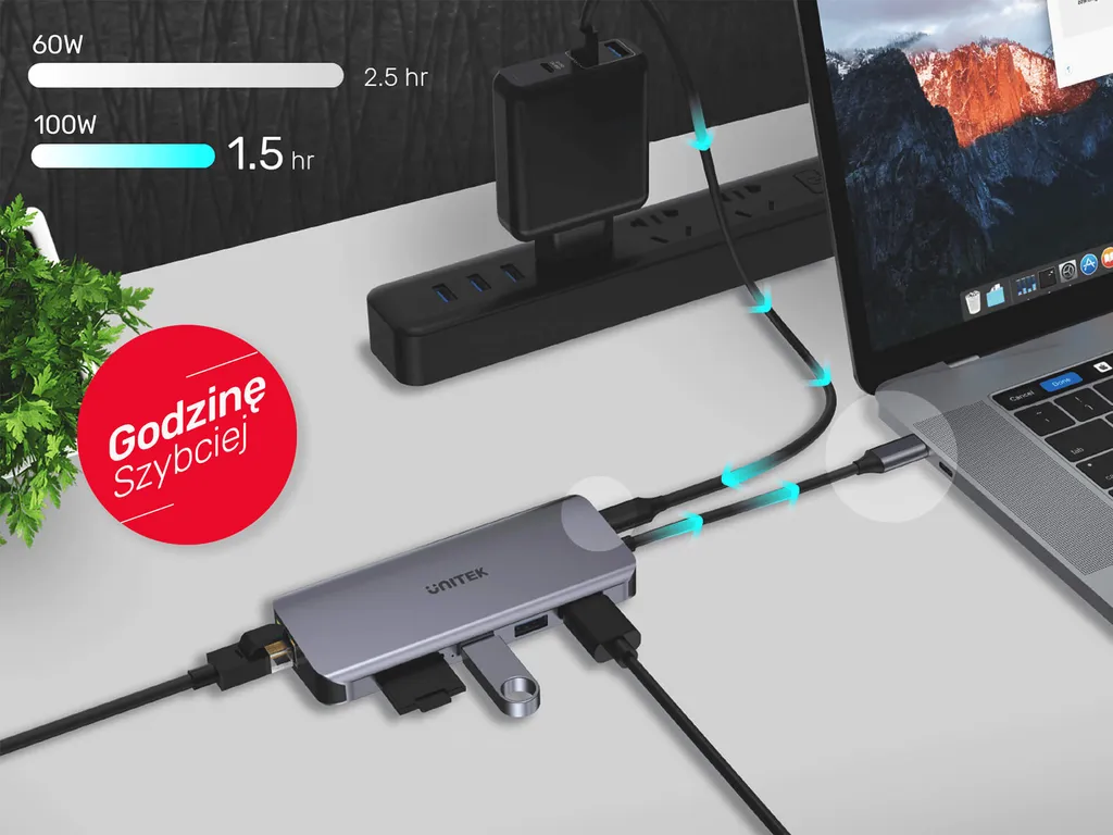 Soluzione Docking Unitek D1026B per Professionisti | VGA & HDMI - 2