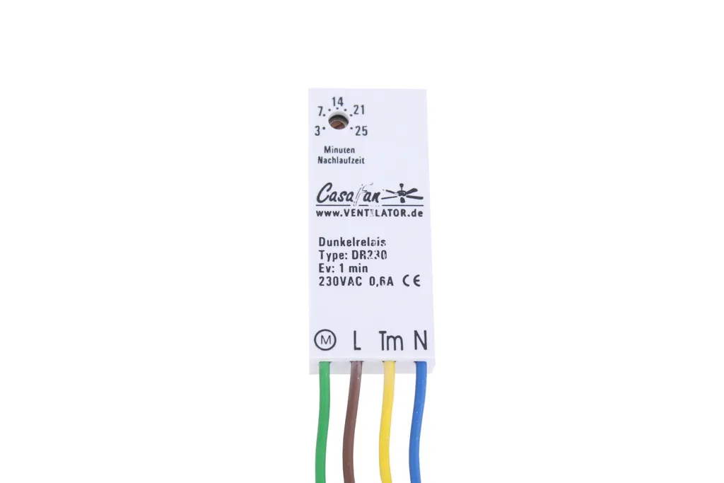 Module de Temporisation DR 230 CasaFan 98008 Blanc avec Arrêt Différé