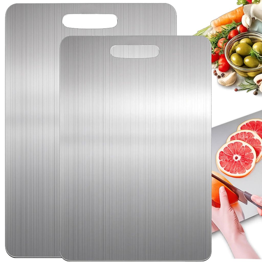 Sada prkének na krájení nerezová ocel 2 ks 29x20 34x23 cm Obrázek produktu 