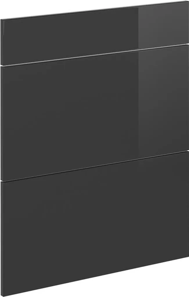 Vicco Frontale cucina R-Line, 59.6 x 71.3 cm frontale del mobile per mobile base con cassetti, Antracite lucido