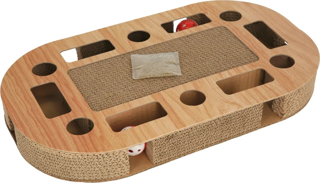 Kerbl Griffoir Ovale Brun 52x31x8,5 cm pour Chat - Accessoire Durable