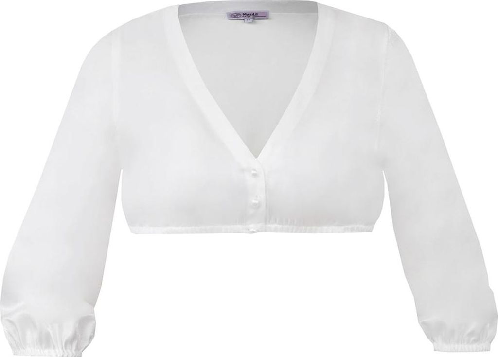 MarJo Damen Dirndlbluse Hemau ecru Größe 36 mit 3/4-Arm und Produktbild 