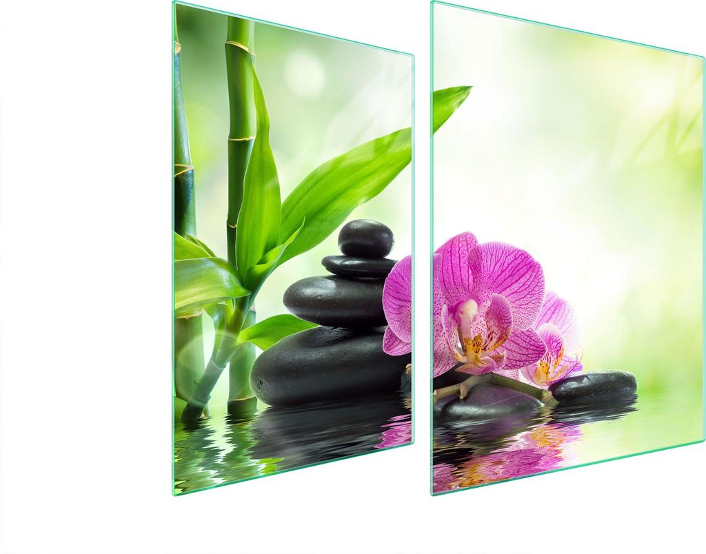Glasschutzplatte Für Herd 70X52 Orchidee