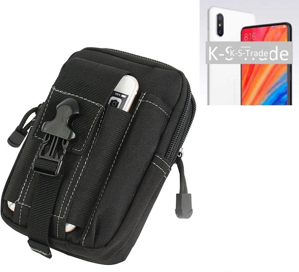 K-S-Trade Gürtel Tasche kompatibel mit Motorola One Vision Gürteltasche Holster Schutz Hülle Handy Hülle Smartphone outdoor Handy-Hülle schwarz