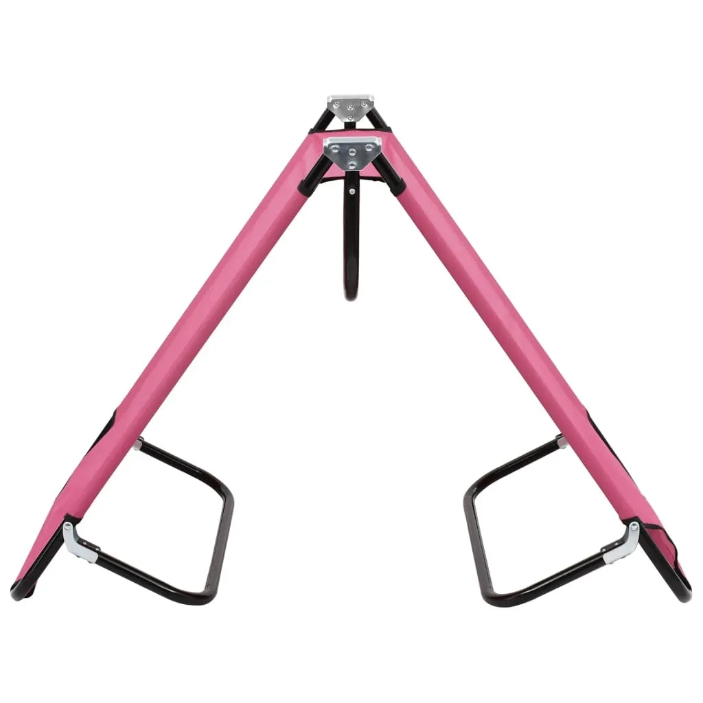 Transat rose pliable structure acier traité - Ultra léger et résistant - 4