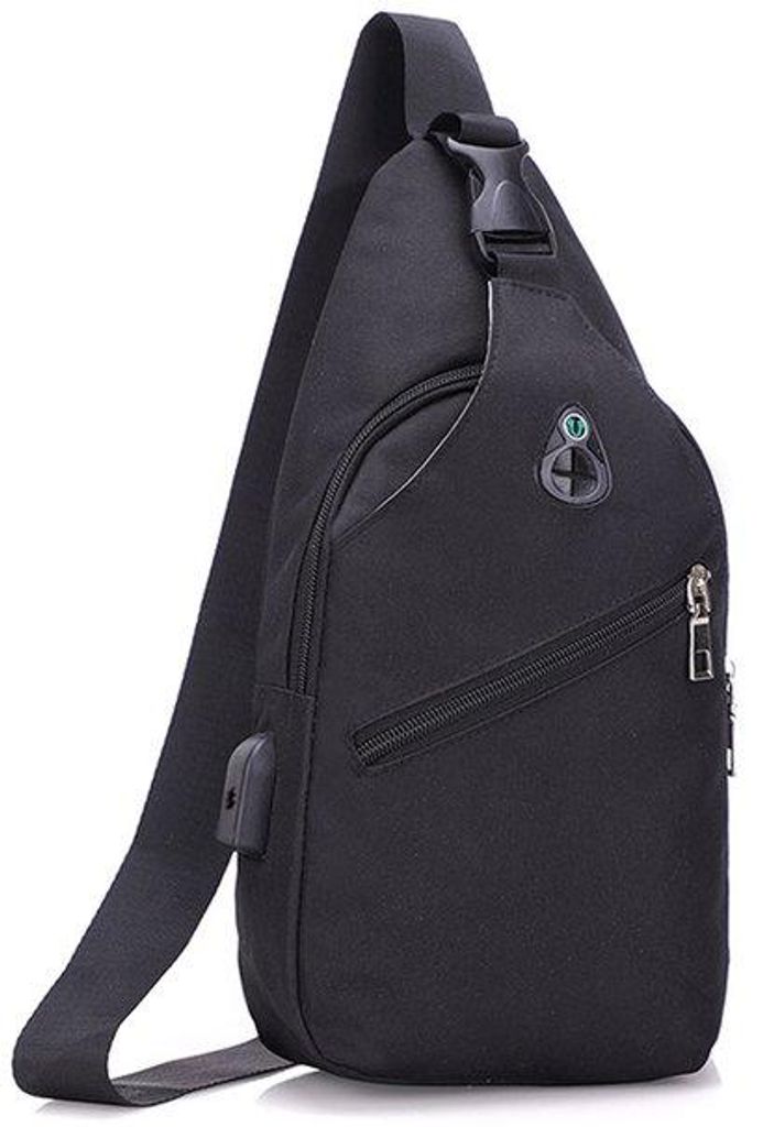 Leichter Männer Rucksack, kleine Tasche, schwarz, lichtgewicht, Single-Shoulder-Tasche