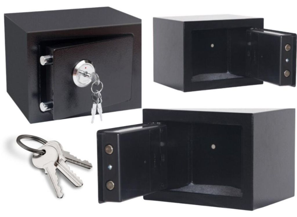 Leantoys Home Schlüsselsafe Stahl Schwarz 35x25x25cm