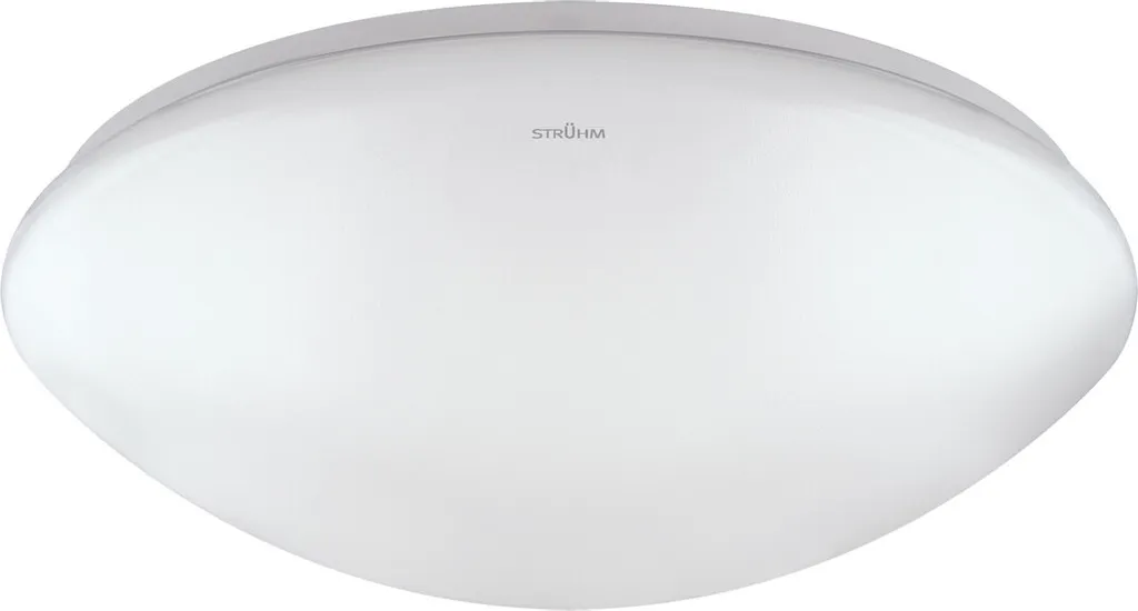 Plafond bagno moderno bianco convesso rotondo Ø38cm colore neutro LED 24W LEON Struhm