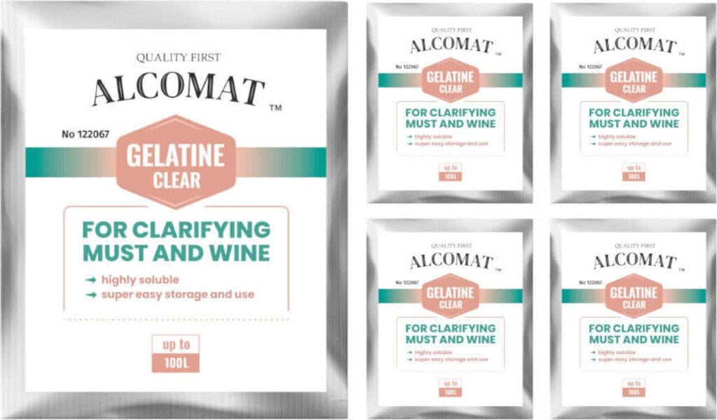 Alcomat GELATINE Clear 5x 5g önologische Gelatine - Produktbild 