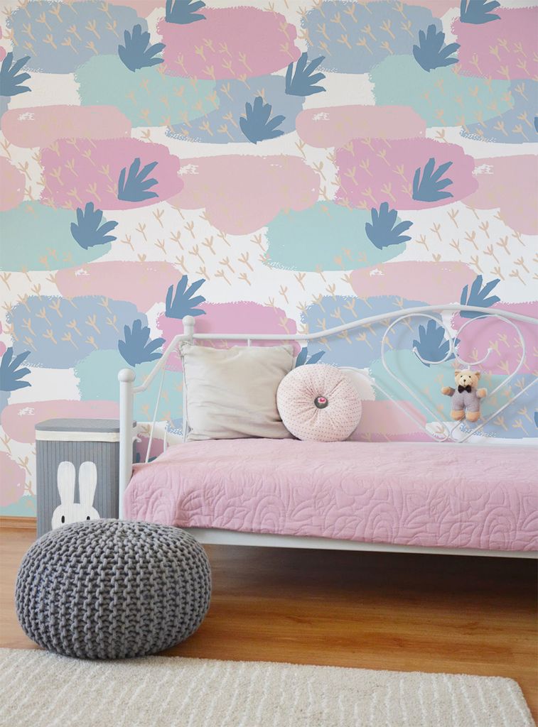 Coloray Fototapete 290x290 cm Latextapete Magicstick - Abstrakte Minze spritzt.