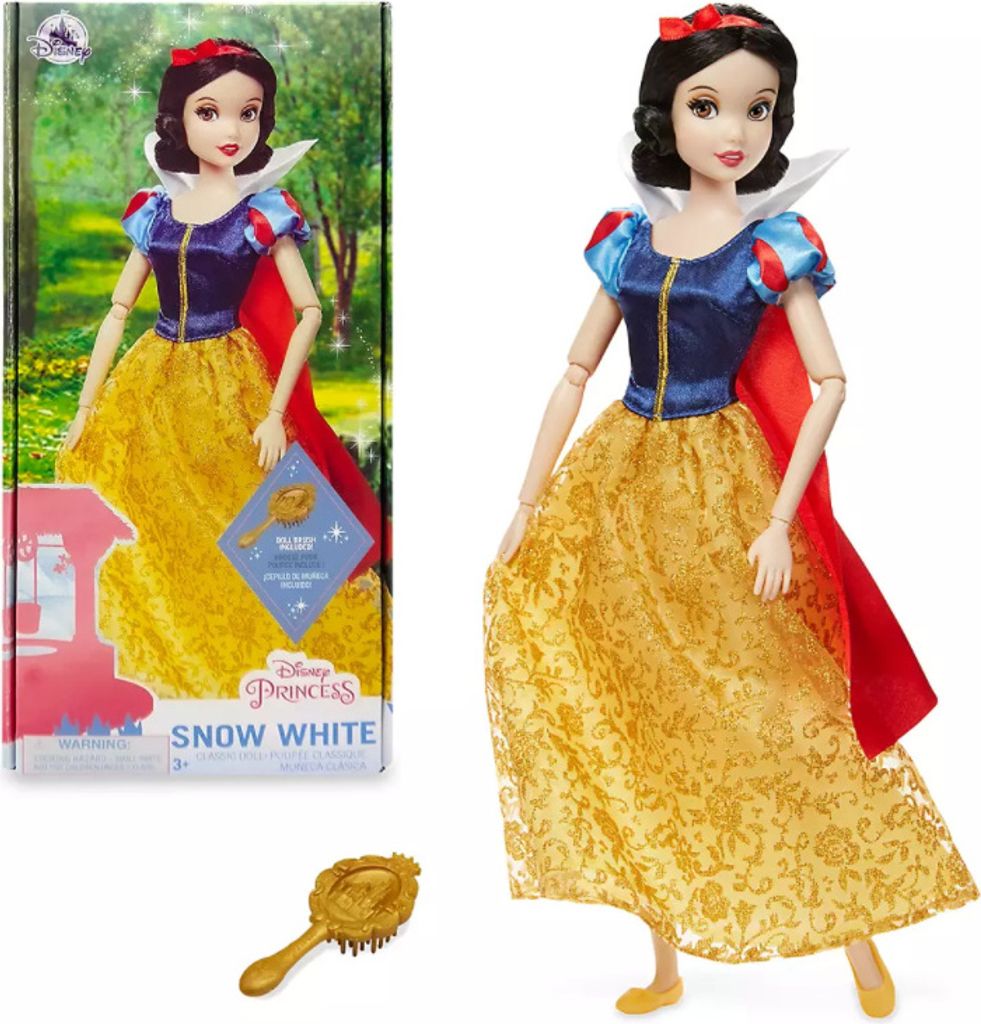 Offizielle Disney Schneewittchen Classic Puppe mit Pinsel
