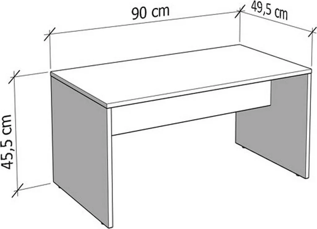 Table Basse Rectangulaire Blanche Formia 90 cm Meuble de Salon Chic - 5