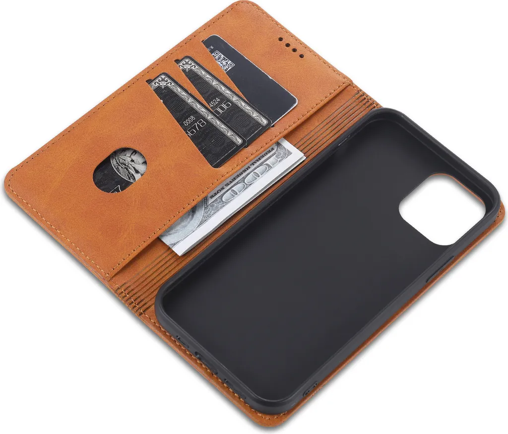Custodia A Portafoglio Per IPhone 12 Pro Max Con Tracolla - Porta Carte, Cerniera E Cavalletto - Pratica E Sicura