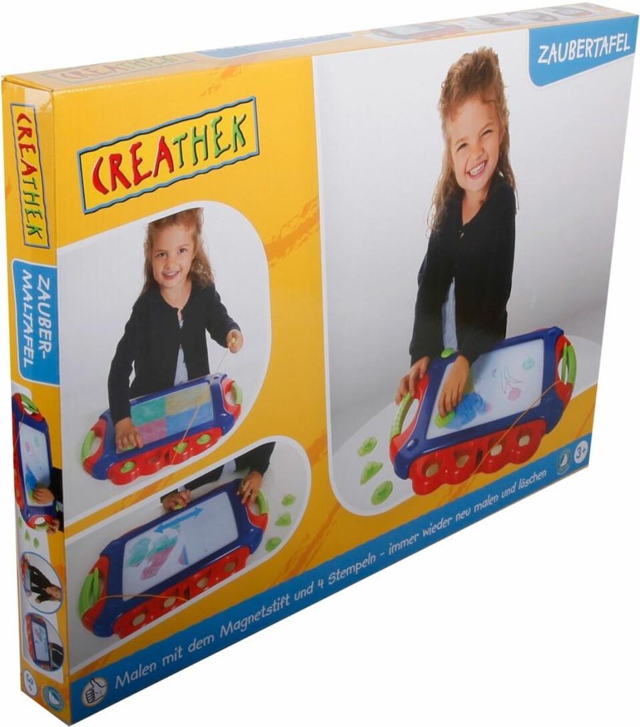 CR Magnet Maltafel mit 4 Stempeln