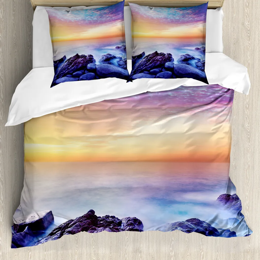ABAKUHAUS Copripiumino 155x220 Arcobaleno Spiaggia - Offerta!