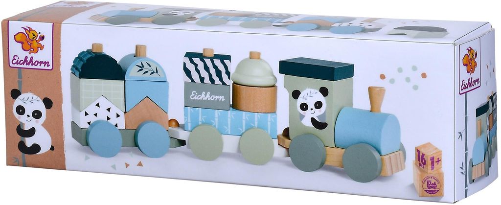 Eichhorn babytrein met locomotief en 2 wagons, inclusief 13 Productafbeelding 