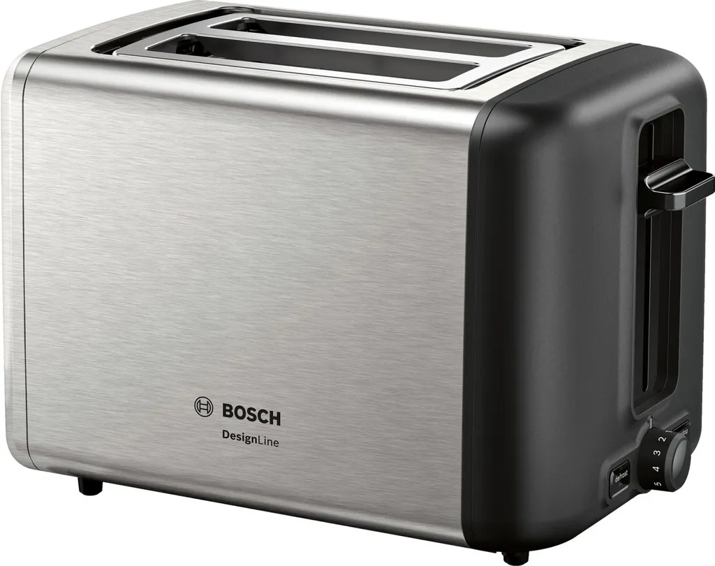 Tostapane Bosch 2 Fette TAT3P420 Inox - Colazione Veloce 970W