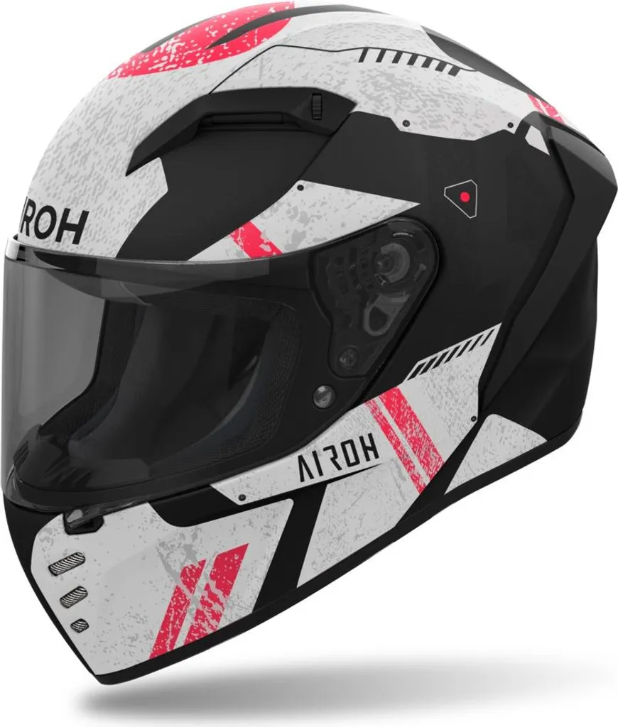 Casque Moto Intégral AIROH Connor Omega Mat 2XL : Confort Route et Ville