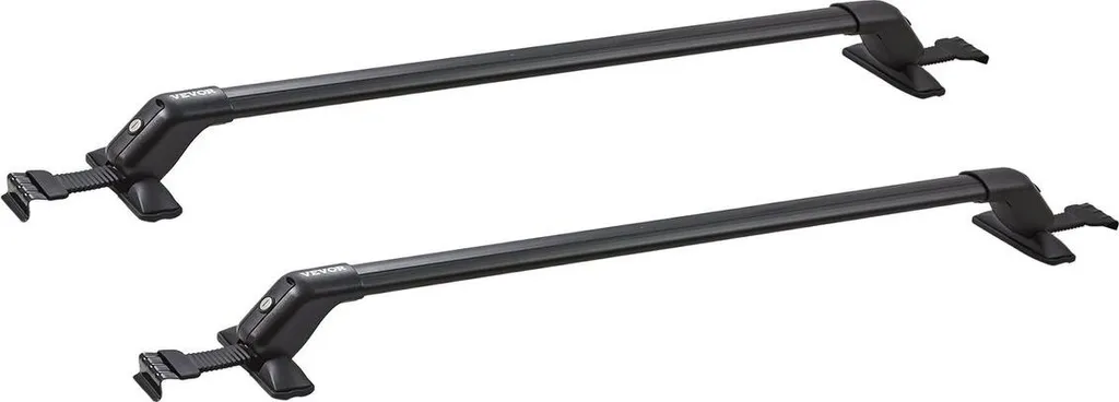 Barres de toit en aluminium 155 lb avec antivol pour SUV et berline