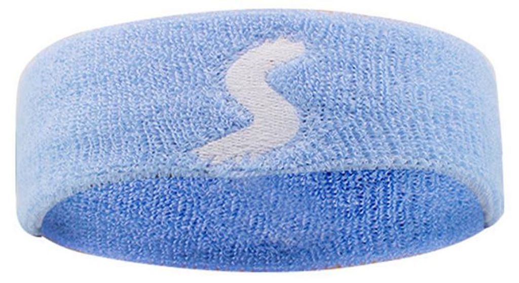 Schweißband/Stirnband – Frottee-Sportschweißband für Basketball, Blau