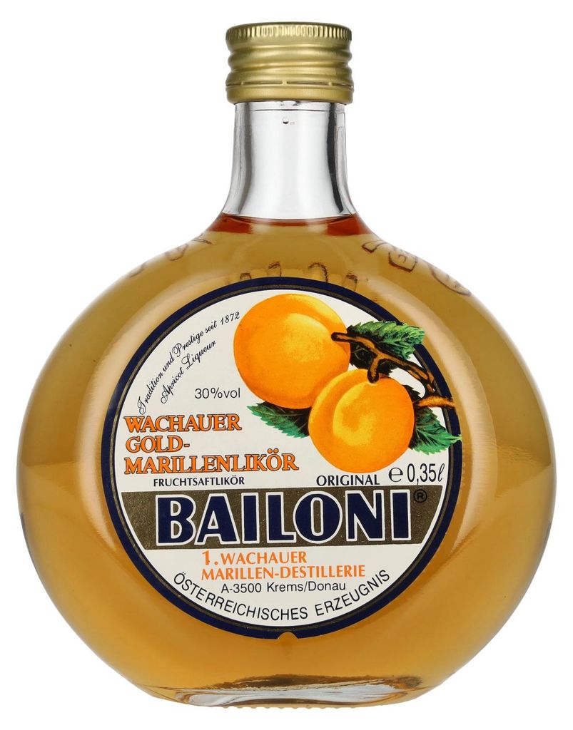 Bailoni Wachauer Gold-Marillenlikör 30% Vol. 0,35l Produktbild 