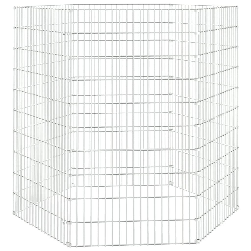 vidaXL Freilaufgehege 6-teilig 54x100 cm Verzinktes Eisen Produktbild 