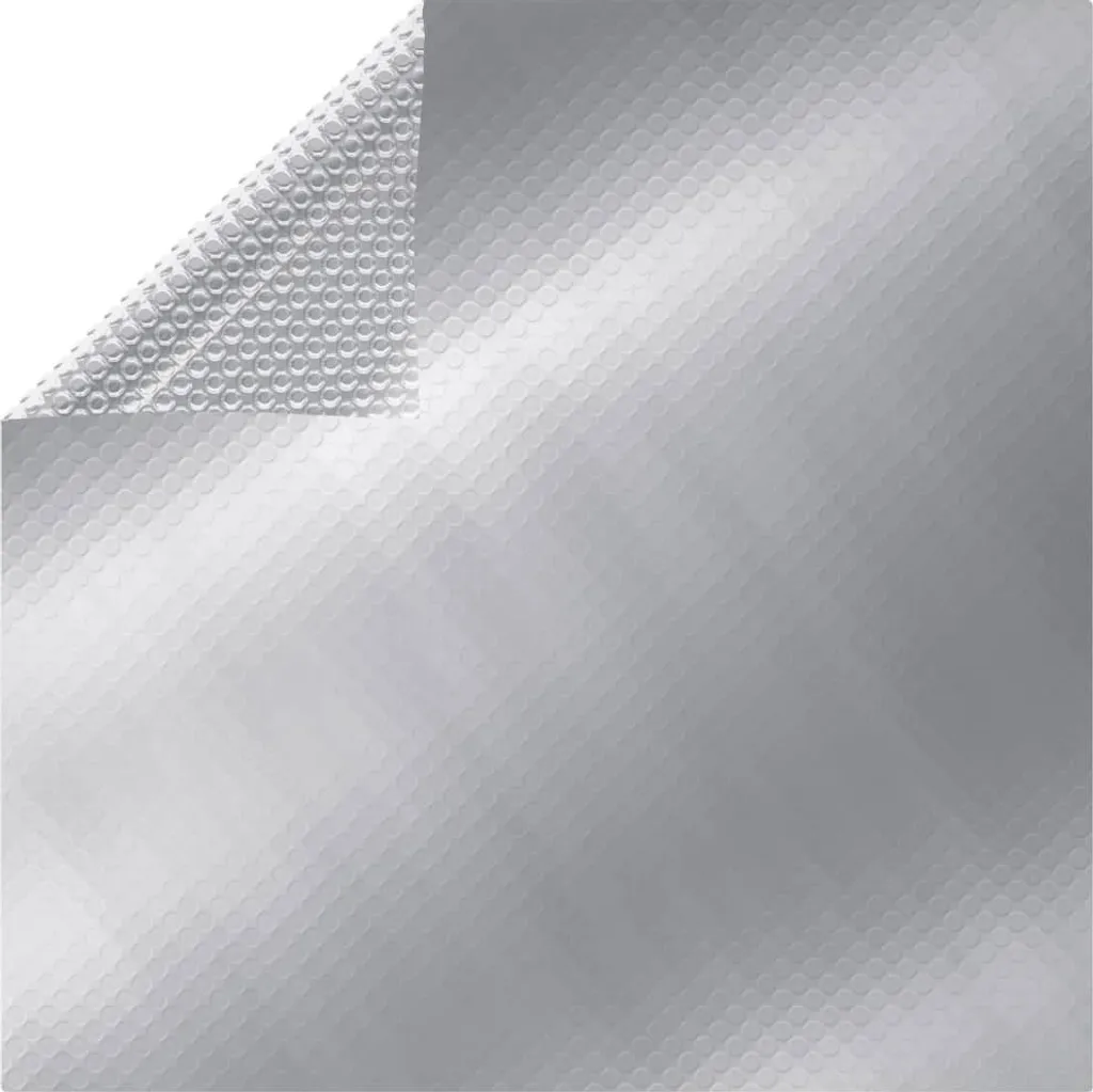 Copertura Piscina 549x274 cm Argento PE - Protezione Termica Robusta