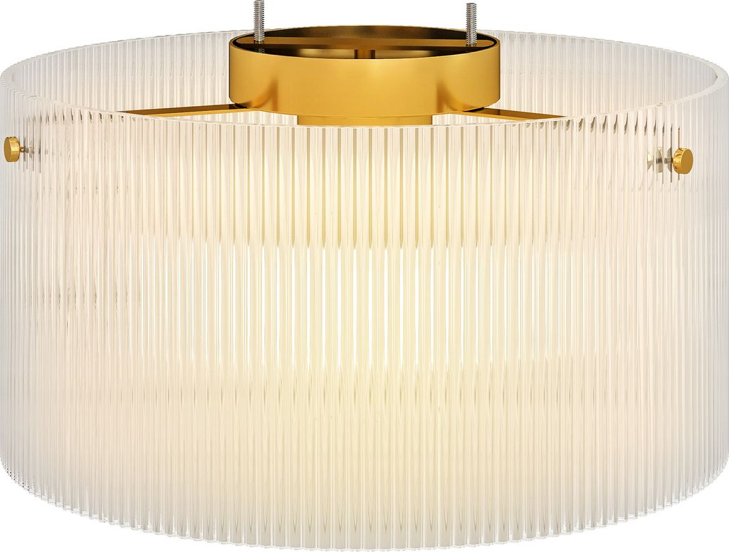 Lampa sufitowa HOMCOM z gniazdem E27, okrągła, Ø 32 cm, do Zdjęcie produktu 