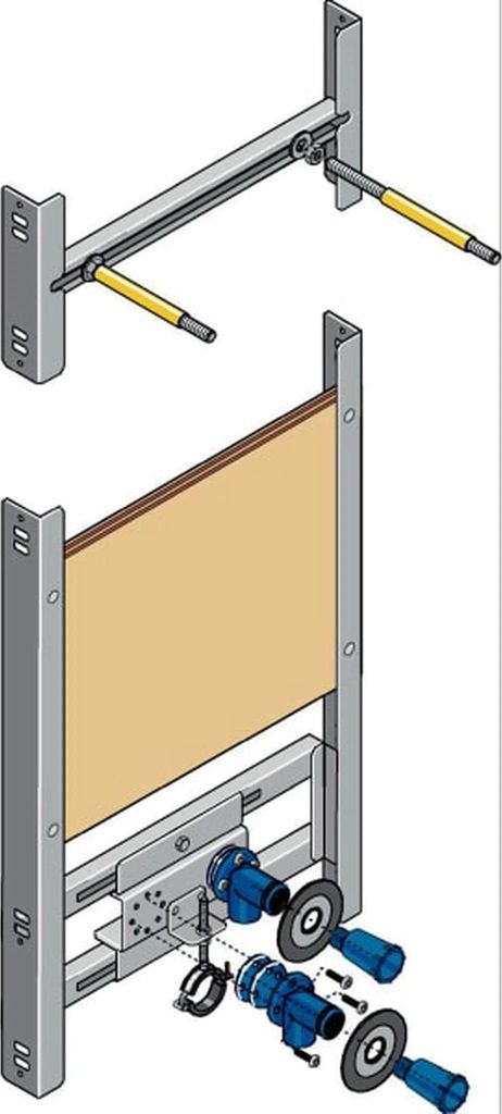 Geberit Huter Montageelement Haengespeicher für Trockenbau, Inwand, 1 Stk.
